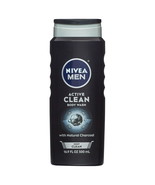 New Nivea Men Deep Active Clean Charcoal Body Wash (16.9oz) - £9.30 GBP