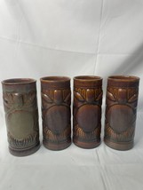 Vintage Libbey Tiki Hawaii Tahitian Brown Glaze Mug Barware  7” Tall Ceramic - $59.99