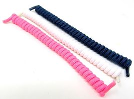 3 Blue Pink White Spiral Laces No Headache Sun Visor 6 inches US Seller  us - $11.87