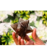 250gm!-8 Point Smokey Quartz Merkaba Star Sacred Geometry Healing Chakra... - £61.69 GBP