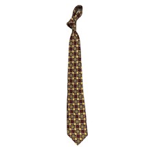 RETRO VTG Robert Talbott Silk Neck Tie Best of Class Hunt Club Maroon Gold - $42.77