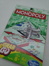 Hasbro Monopoly Grab & Go Travel Size Family Board Game Open Box Sealed Contents - $5.75