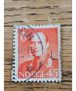 Norway Stamp King Olav V 45 Used Circular Cancel - $1.99
