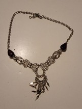 Vintage Necklace Silver Tone Chain  - £11.74 GBP