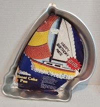 Wilton Sailboat Cake Pan 1984 #502-3983 With Instructions Vintage Birthday Party - £9.15 GBP