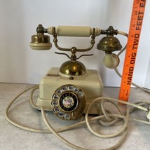 Vintage 1960&#39;s Rotary Telephone French Victorian Style  Ivory Model JN-4... - $26.77