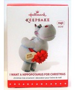 2015 Hallmark I Want A Hippopotamus For Christmas Ornament Music Hippo R... - £39.08 GBP