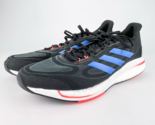 Adidas Supernova Running Shoes Mens 12 Core Black Blue Rush Turbo Sneakers - $48.33