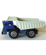 Matchbox 1989 DUMP TRUCK Blue &amp; Gray Vintage 1:140 Scale  LOOSE - £7.36 GBP