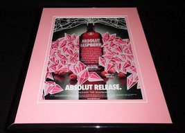 2004 Absolut Raspberry Vodka 11x14 Framed ORIGINAL Vintage Advertisement  - $34.64
