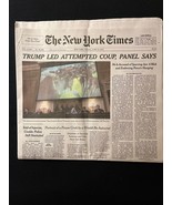 NEW YORK TIMES Friday, June 10, 2022 TRUMP LED ATTEMPTED COUP, PANEL SAY... - $25.97 CAD