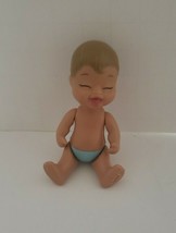 RARE Mattel 2006 Barbie Loving Family Baby Boy Closed Eyes Blue Diaper K8576C - £22.81 GBP