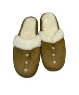 Slip On Slippers Fleece Faux Fur Lined Size XL Open Back NWOT - $19.34