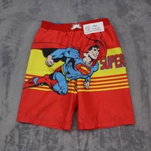 Superman Shorts Boys 20W Red Drawstring DC Comics Kids Swim Shorts - £18.34 GBP