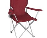 Quad Folding Camp Chair with Cup Holder, Red - $23.11