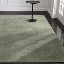 Area Rugs 7&#39; x 10&#39; Baxter Sage Green Hand Tufted Crate &amp; Barrel Woolen C... - $569.05