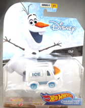 2019 Hot Wheels Disney Character Cars Series 5 3/6 Frozen - OLAF White w... - $14.50