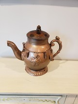 Decorative Metal Full Size Teapot Tea Pot Grapevines Grapes  - $19.80