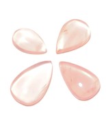 102.7 CT Natural Cabochon Rose Quartz Gemstone 4 pc Pear Loose Stone for... - £17.30 GBP