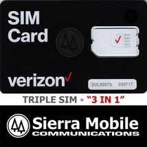10x Verizon Triple Sim Card Lot &quot;3 In 1&quot; Nano • Cdma 4G 5G Lte Vzw • New - £18.95 GBP