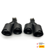 BMW dual black carbon fiber exhaust tailpipe - €554,53 EUR