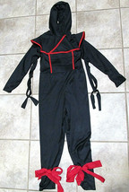Ninja Japanese Martial Arts Samurai Warrior Kids Childs Costume Fits Kids 4 5  6 - £21.64 GBP