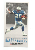 Barry Sanders (Detroit Lions) 1993 Fleer Nfl Gameday Football Card #20 - £3.93 GBP