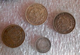 Guatemala - Lot of 6 Old Coins, Foreign Money for Gift, Collection, or Crafts - £79.09 GBP