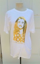 LOVE MORE T-Shirt from wwwtheworldofm White with Gold Graphics USA Made - £19.54 GBP