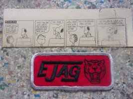 embroidered E-JAG sew on patch, Road Track artical and e-Type picture - $9.85