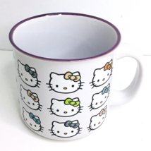 Hello Kitty Mug Coffee Tea Kitty Faces with Multi-Color Bows!! NEW!! 20oz - £11.11 GBP