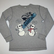 Gymboree Snow Legend Boy&#39;s Radical Snowboarder with Snowmen Tee Top Shir... - $8.99