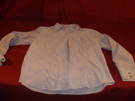 L.L. BEAN WOMENS 0 BQF 9 LILAC PERRY WINKLE PURPLE LONG SLEEVE BUTTON UP... - £12.85 GBP