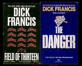 LOT of TWO paperback books by DICK FRANCIS * the Danger &amp; Field of Thirteen - $4.46