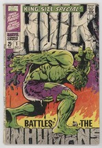 Incredible Hulk Annual 1 Marvel 1968 GD VG King Size Jim Steranko - £158.27 GBP