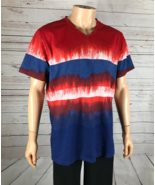 Men&#39; AMERICAN RAG CIE Colorblocked Dip Dyed Short Sleeve T-Shirt NWT XL - £10.08 GBP