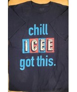 ICEE Frozen Drink “Chill ICEE Got This” Navy Blue Sz Lg T-Shirt - $33.63 CAD