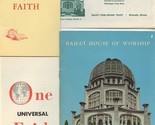Bahai House of Worship Book and 3 Bahia Faith Brochures  - $21.78
