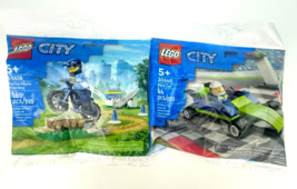 Lego City 30640 30638 Race Car Police Bicycle Training Lot of 2 New - £14.61 GBP