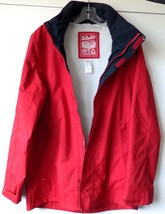 NWOT Tribord Waterproof Breathable Jacket Size Medium Men Red Nylon Full Zip - £27.92 GBP