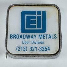 Barlow Advertising VTG Tape Measure Los Angeles California EI Broadway Metals - $9.75