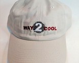 Way 2 Cool Ball Cap  NEW Hat Beige 100% Cotton Adjustable - $16.78