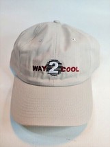 Way 2 Cool Ball Cap  NEW Hat Beige 100% Cotton Adjustable - £13.19 GBP