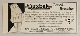 1927 Print Ad Utica Duxbak Laced Breeches for Hunting &amp; Riding Utica,New York - £7.08 GBP