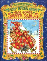 Christmas with Mary Engelbreit Here Comes Santa Claus Hardcover Vintage 2001 - £7.48 GBP