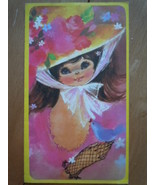 Vintage Congratulations Victorian Girl Greeting Card  - £5.53 GBP