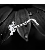 925 Sterling Silver Nose Stud Screw Pin Musical Treble Clef Body Jewelle... - $8.81