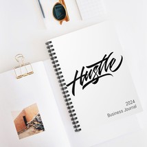 2024 Hustle Business Journal Blank Pages Spiral Notebook - Ruled Lined Paper - £10.35 GBP