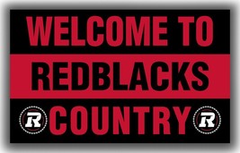 Ottawa Redblacks Football Team Memorable Flag 3x5ft Welcome Banner - $18.00