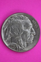 High Grade 1937 P Buffalo Nickel Coin Guaranteed Authentic &amp; Genuine 1061 - $27.36 CAD